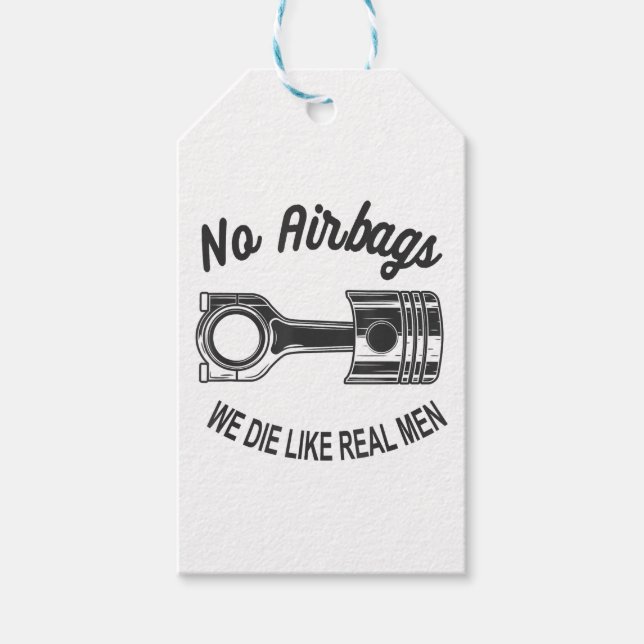 Mens Speed Racing Sportwagen Keine Airbags - Wir D Geschenkanhänger (Vorderseite)