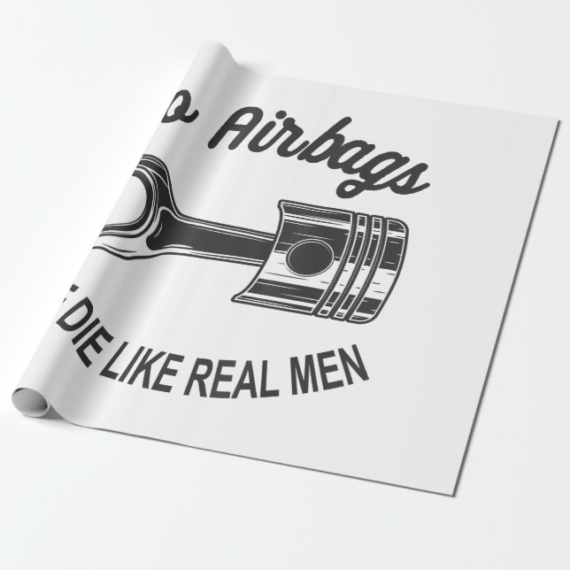 Mens Speed Racing Sportwagen Keine Airbags - Wir D Geschenkpapier (Ungerollt)
