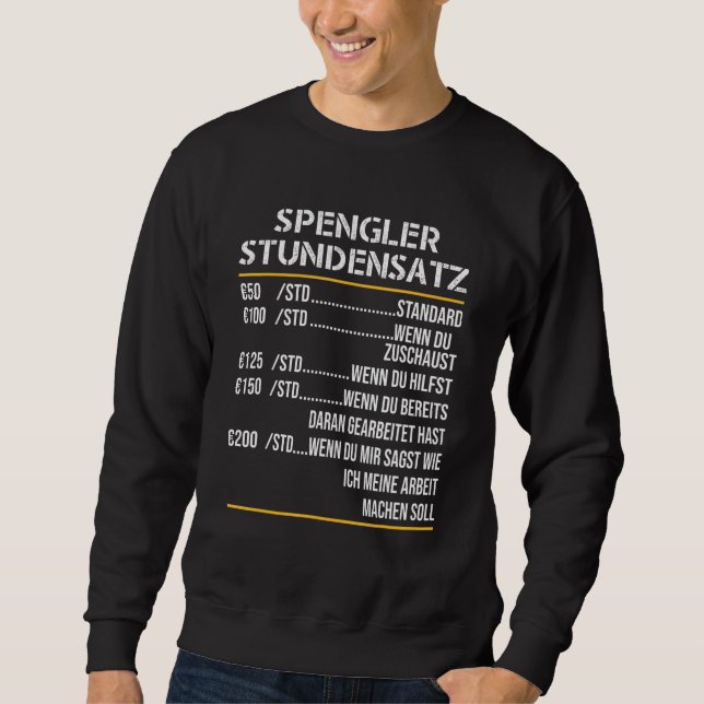 Mens Spengler Set Carpenters Craft Sweatshirt (Vorderseite)