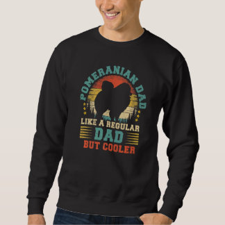 Mens Spitz Vater Vintag Spitz Dog Vater Sweatshirt