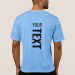 Mens Sport Active Back Side Print Blue T-Shirt<br><div class="desc">Fügen Sie Ihren Text hier Moderne Rückseite Print Template Mens Sport-Tek Mitbewerber Activ Verschleiß T - Shirt.</div>