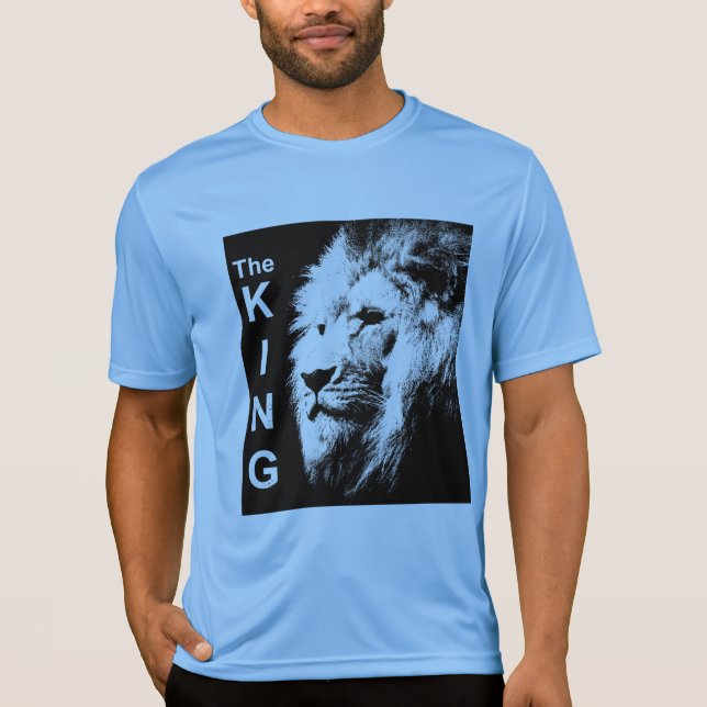 Mens Sport-Tek Wettbewerber Lion Carolina Blue Kin T-Shirt (Vorderseite)