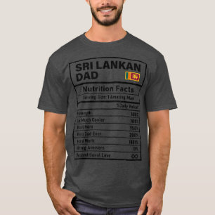 Mens Sri Lankas Vater Ernährung Fakten Vatertag N T-Shirt