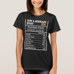 Mens Sri Lankas Vater Ernährung Fakten Vatertag N T-Shirt