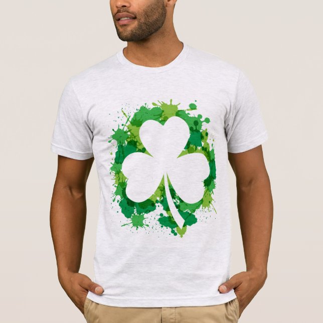 Mens St Patricks Clover T - Shirt (Vorderseite)