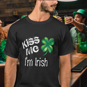 Men's St. Patrick's Day Kiss Me Ich bin irisch sch T-Shirt