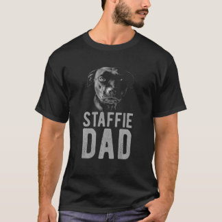 Mens Staffordshire Bull Terrier in Schwarz für Män T-Shirt