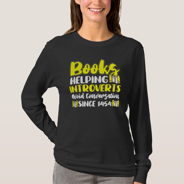 Mens stellt Bücher vor, die antisoziale Person les T-Shirt (Vorderseite)