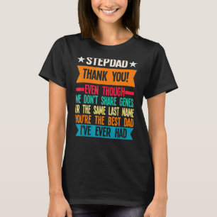 Mens Stepdad danke Ihnen, auch wenn Vater T-Shirt