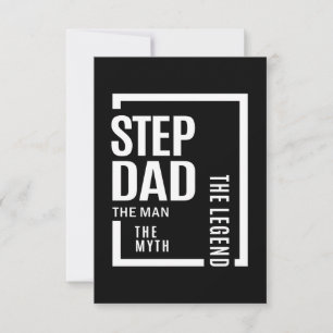 Mens Stepdad der Mann der Mythos der Legende Gesch RSVP Karte