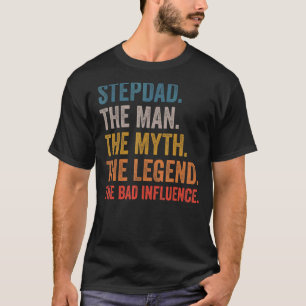 Mens Stepdad der Mann, der Mythos, die Legende, da T-Shirt