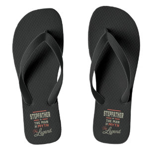 Mens Stepfather Der Mensch Der Mythos der Legende Flip Flops