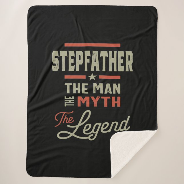 Mens Stepfather Der Mensch Der Mythos der Legende Sherpadecke (Vorderseite)