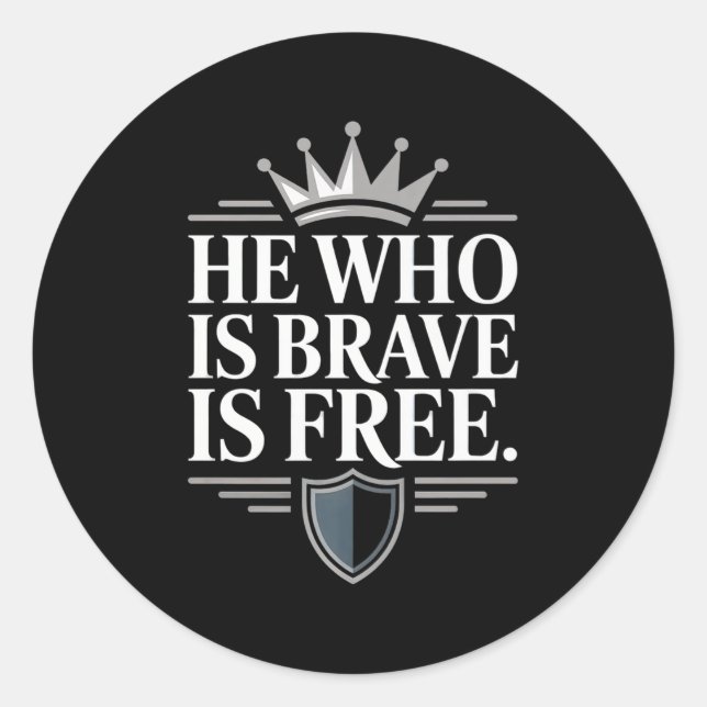 Mens Stoic Philosoper zitieren Motivierend Stoikis Runder Aufkleber (Vorderseite)