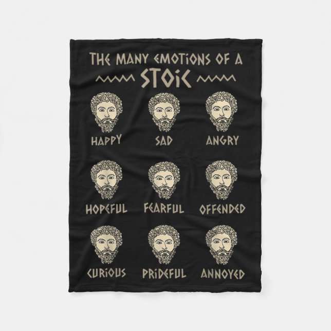 Mens Stoicism Zitat Marcus Aurelius Philosophie Sp Fleecedecke (Vorderseite)