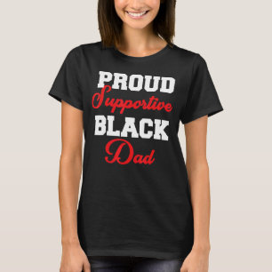 Mens Stolz unterstützender Schwarzer Vater Vaterta T-Shirt