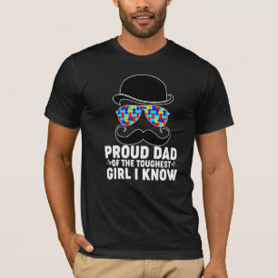 Mens stolz Vater des härtesten Mädchens, das ich k T-Shirt