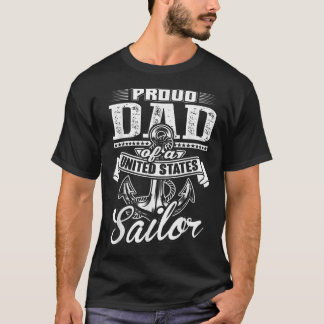 Mens Stolz Vater eines Seglers der Vereinigten Sta T-Shirt