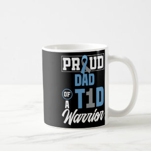 Mens Stolz Vater eines T1d Krieger Diabetes Bewuss Kaffeetasse
