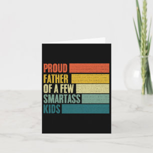 Mens Stolz Vater von ein paar klugen Kindern Vater Karte