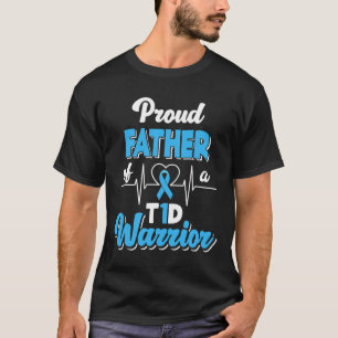 Mens Stolzer Vater einer Diabetesdiabetesdiabet de T-Shirt