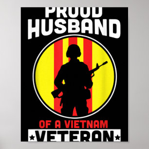 Mens Stolzes Ehemann eines vietnamesischen Veteran Poster