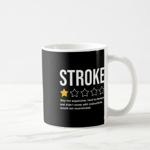Mens Stroke Survivor Herzerkrankungen Krieger kämp Kaffeetasse