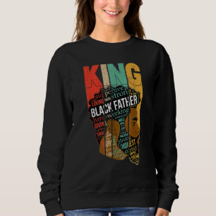 Mens Strong Black King Juneteeth African American Sweatshirt