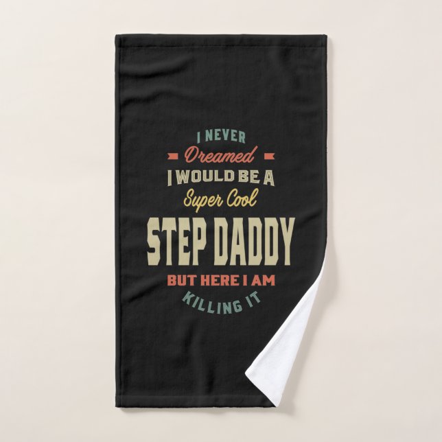 Mens Super Cool Step Daddy tötet es Vater Geschenk Handtuch (Handtuch)