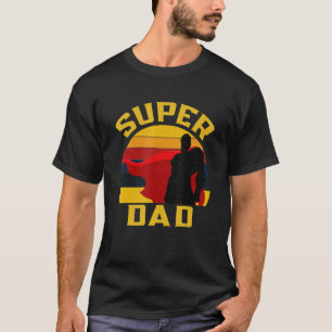 Mens Super Vater Vater Superheld und bester Mann F T-Shirt