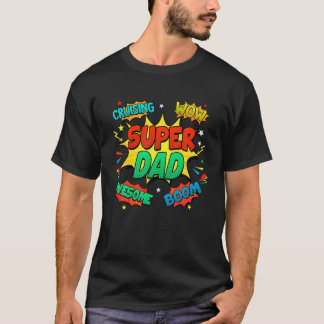 Mens Superhero Vater Kostüme für Männer Comic Buch T-Shirt