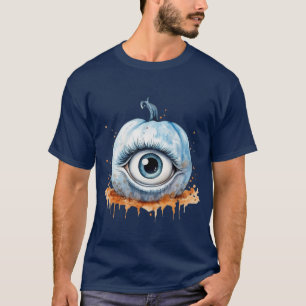 Men's Surreal Eyeball Pumpkin T - Shirt