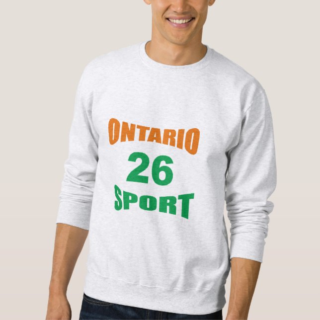Men's Sweatshirt ash  ONTARIO  SPORT  26 (Vorderseite)