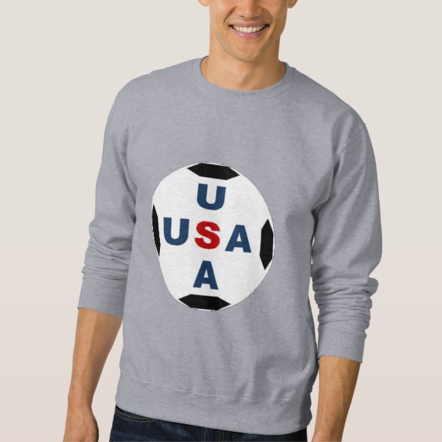 Men's Sweatshirt, grau BALL USA Sweatshirt (Vorderseite)