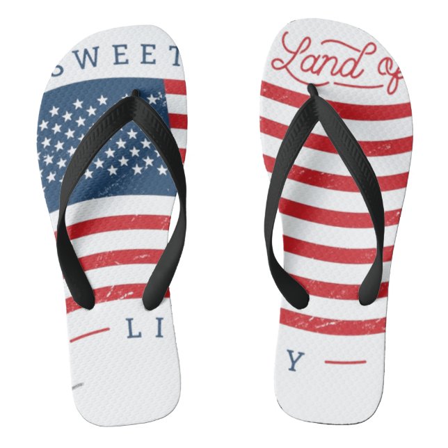 Men's Sweet Land of Liberty Flip Flops (Fußbett)