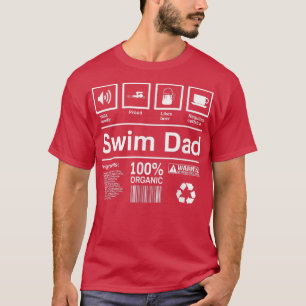 Mens Swim    DadGeschenke für schwimmende Väter  T-Shirt