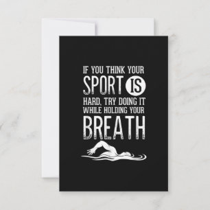 Mens Swim Swimmer Sport Übung Einladung