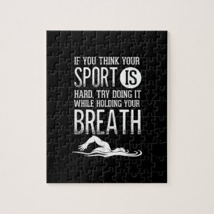 Mens Swim Swimmer Sport Übung Puzzle