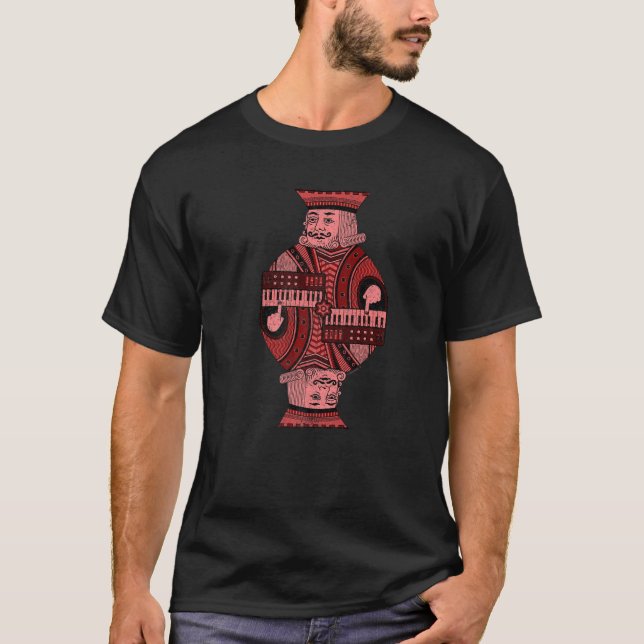 Mens Synthesizer King of Synth T-Shirt (Vorderseite)