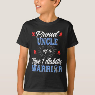 Mens T1d Stolzer Onkel Diabetes-Bewusstsein Typ 1 T-Shirt