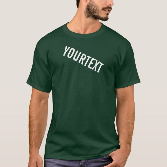 Mens-T - Shirt fügen Ihrem Text ein modernes Desig (Vorderseite)