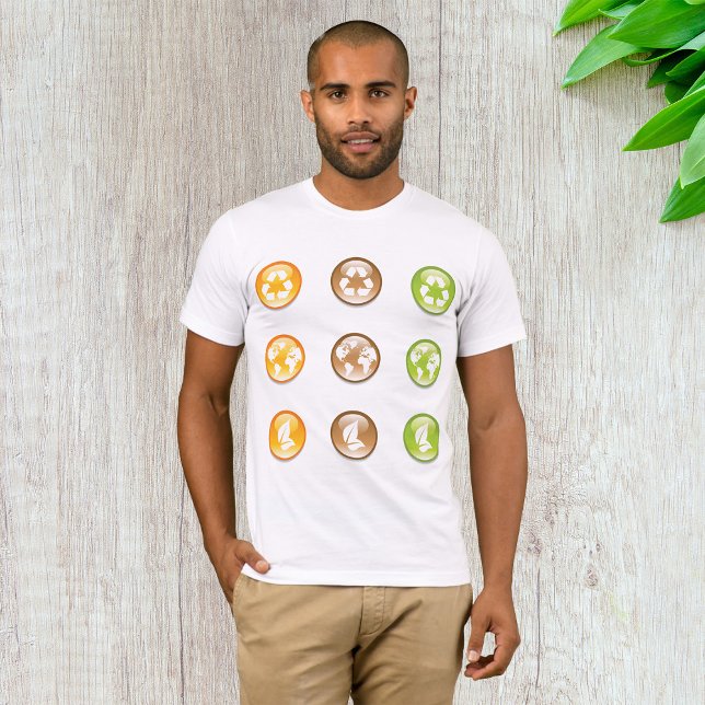 Mens-T - Shirt für recycelnd Elemente (Von Creator hochgeladen)