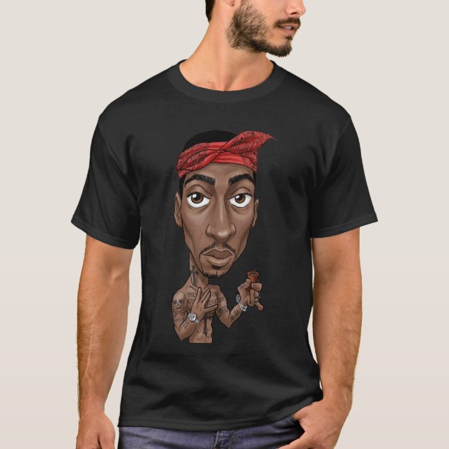 Men's T-Shirt Girl Design Rap Legend California  (Vorderseite)