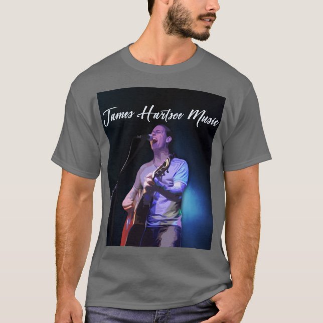 Men's T - Shirt - James Hartsoe Music singt (Vorderseite)