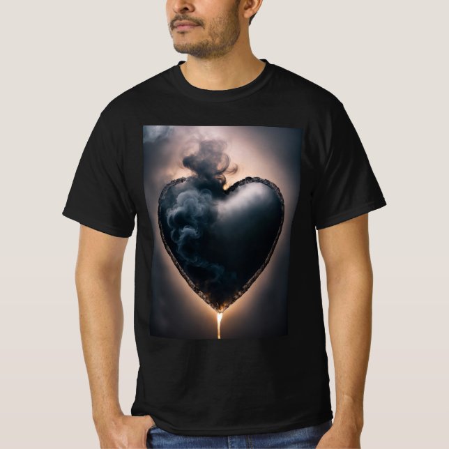 Mens T - Shirt Midnight Heart | (Vorderseite)
