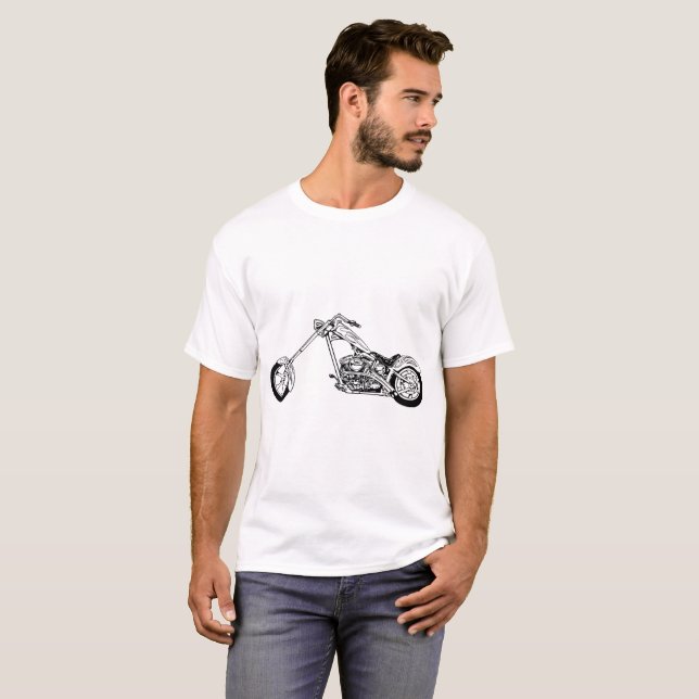 Mens T - Shirt - Motorrad (Vorne ganz)