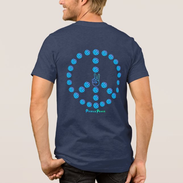 mens T - Shirt Multiball-Friedenszeichen (Rückseite)