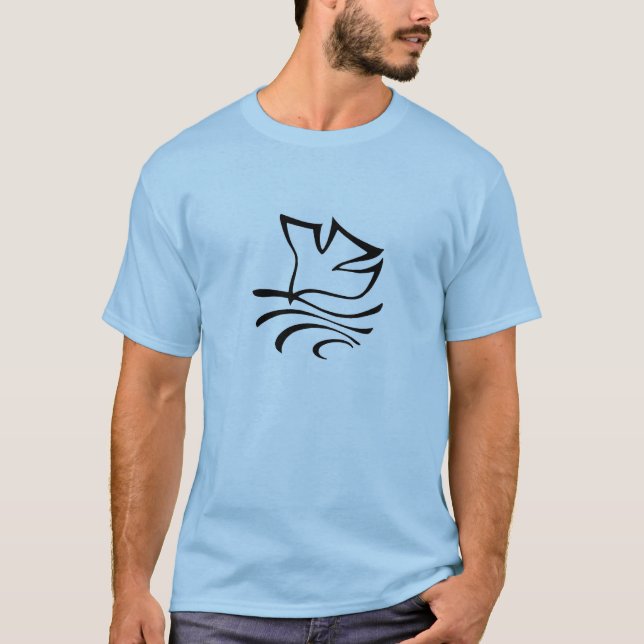 Mens T-Shirt Taufen Taube (Vorderseite)