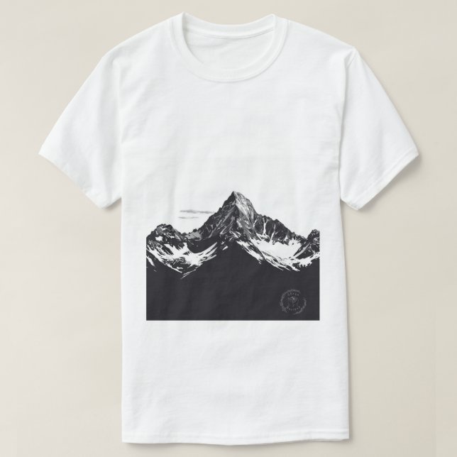 Men's t-shirt with a black and white design (Design vorne)