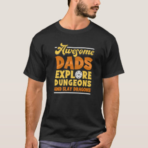 Mens Tabeletop Vater Entdecken Dungeons-Dämonendra T-Shirt